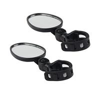 CHILDWEET 360-degree Adjustable Bike and Motorbike Mirrors Pair of Reflective Rearview Handlebar Mirrors for Bicycles and Motorcycles