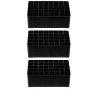 CHILDWEET 3pcs Black Plastic and Pp Pencil Case Tin with Portable Marker Holder and Table Pen Holder Easy to Storage Storage Container for Student Pen Stand for Desk