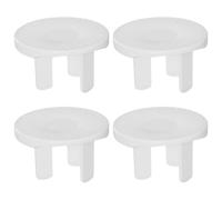CHILDWEET 4 Pcs Proof Outlet Plug Protector Electrical Outlet Protector V0 Flame Retardant Abs Sturdy Design Does Not Affect for Home Use