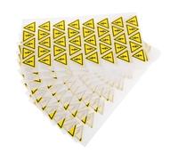 CHILDWEET 400pcs Yellow Triangle Electric Warning Labels Self Adhesive Caution Stickers Scratch Resistant Safety Decals for Indoor Outdoor Electrical Panels and Equipment