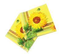 CHILDWEET 40pcs Sunflower Pattern Disposable Napkins with Vibrant Print Absorbent Paper Towels for Party Banquet Daily Use Practical Dinner Napkins for Table Decoration