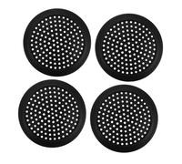 CHILDWEET 4pcs Black Automotive Speaker Covers Mesh Grill Protective Guard for Tweeter and Subwoofer Car Audio Speaker Protection