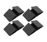 CHILDWEET 4pcs Dog Gate Support Feet with Triangle Base Plastic Reinforcement Support for Pet Gate, Easy Installation Abs Freestanding Pet Panel, for Home Decor and Stair Entrances