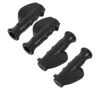 CHILDWEET 4pcs Hand Grips for Walkers Walker Accessories Walking Stick Black PVC
