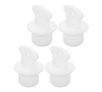 CHILDWEET 4pcs Rubber Hot Water Bottle Stoppers with Anti-Leakage Design, Universal Fit Replacement Caps for Hot Water Bags, Sturdy Rubber Material, for Home and Travel Use