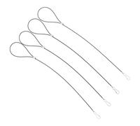 CHILDWEET 4pcs Stainless Steel Latch Cable Pull for Gate and Fence, Convenient to Open Door and Provide Security, Suitable for Home Gates and Yard Fence