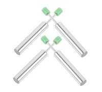 CHILDWEET 4pcs Trash Can Lid Damper Replacement Hydraulic Slow Closing Mechanism Heavy Duty Stainless Steel Lid Support Hinges Quiet Shock Absorber for Home Office Public Use