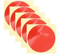 CHILDWEET 5 Pieces Waterproof Reflective Pressure Gauge Identification Stickers 10cm Adhesive Labels for Air and High-low Pressure Monitoring Equipment Marking