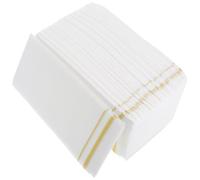 CHILDWEET 50 Sheets Gold Trimmed Disposable Napkins Folded Dustfree Paper Hand Towels for Weddings Birthday Parties Formal Dinners Restaurants Stylish Absorbent Serviettes