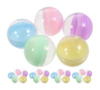 CHILDWEET 50Pcs Fillable Plastic 70Mm Macaron Color Mini Lottery Balls Round Vending Machine Prize Containers for Party Favors DIY Craft