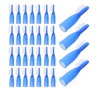 CHILDWEET 50pcs Mini Finger Toothbrushes with Safety Handle, Soft Pbt Bristles for Teeth Cleaning, Portable Travel and Institutional Oral Care and Adults