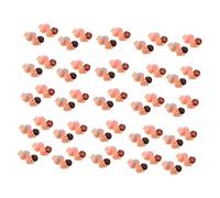 CHILDWEET 50pcs Mini Plastic Sleeping Babies Party Favour Supplies Pink Girl Baby Boy Full Moon Cake Decoration DIY Crafting Dolls Shower Ornament