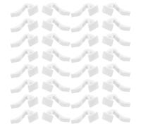 CHILDWEET 50pcs Plastic Radiator Hooks 7.5mm Clip-on Radiator Support Racks for Bathroom Kitchen Towel Holder Hanging Accessories