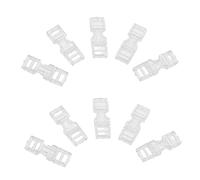 CHILDWEET 50pcs Transparent Mini Nail Extension Buckles Snap Clips for Artificial Nails Invisible Fastening Tool for Manicure Traceless Tips Clip for Seamless Art Replacement