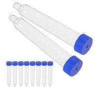 CHILDWEET 50pcs Urine Collection Tube Urine Test Tubes Sample Collection Test Plastic 12ml Pointed Bottom Efficient Sedimentation Convenient Screw Cap for Laboratory Clinical Use