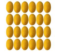 CHILDWEET 50pcs Yellow Silk Cleansing Face Silkworm Balls for Facial Skin Care, Makeup Cleaning and Exfoliating, Easy to Put Finger, for Daily Face Care and Blackhead Removal