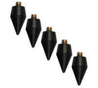 CHILDWEET 5pcs Black Nail Art Dotting Pens with Dual-ended Wax Tips, Diamond Art Painting Pen Refills for Precise Gem Placement and Nail Decoration Tools for DIY Manicure