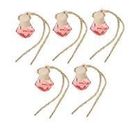 CHILDWEET 5Pcs Car Hanging Perfume Diffuser Aromatherapy Bottle Essential Oil Car Air Freshener Pendant for Home Office and Vehicle Stylish and Functional Aromatherapy Accessory