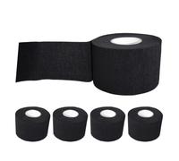 CHILDWEET 5pcs Disposable Black Paper Barber Neck Bands for Hairdressing and Hair Styling, Universal Fit Stretchy Neck Tape and Men, Professional Salon Haircut Protective Collar