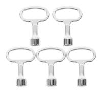 CHILDWEET 5PCS Electric Utility Meter Box Triangle Keys Metal Electric Cupboard Gas Meter Box Keys for Reading and Radiator Utility