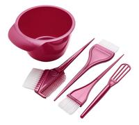 CHILDWEET 5pcs Hair Dyeing Tool Set with Mixing Bowl Hair Coloring Brush Comb and Cream Stirrer at Home and Salon