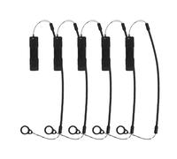 CHILDWEET 5pcs Retractable Stylus Coil Lanyard Elastic Pen Holder Tether for Capacitive Stylus and Drawing Tablets Anti-lose Spring Leash Clipboard Pen Strap for Work School Collaboration