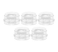 CHILDWEET 5pcs Stove Knob Covers Plastic Gas Burner Knob Protectors Wear Resistant Accident Prevention Safety Guards for Home Decoration