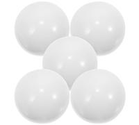 CHILDWEET 5pcs White Acrylic Roulette Wheel Beads for Table Game, Stylish round Design to Add Excitement and Enhance Gaming Experience, for Home Game or Party