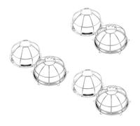CHILDWEET 6 pcs Fire Alarm Detector Covers with Protective Mesh Fire Sprinkler Protector Cage Replacement for Household Sensors Easy Install and Transparent Design