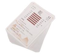 CHILDWEET 64pcs I Ching Divination Cards Set with 64 Hexagrams, Fortune Telling and Spiritual Practice Deck, Chinese Style I Ching Card Pack for Beginners and Hexagram Study