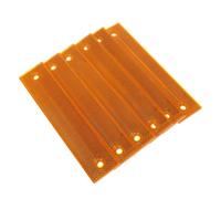CHILDWEET 6pcs Orange Reflective Sign Post Panels Rectangular Reflectors for Driveway Parking Highway Safety High Visibility Directional Reflectors for Slow Moving Vehicles Easy Installation