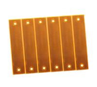 CHILDWEET 6pcs Reflective Sign Post Panels Highway Traffic Reflectors for Driveway Parking Street Safety Weather Resistant Road Markers Warn Slow Moving Vehicles High Temperature