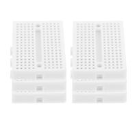 CHILDWEET 6pcs Small Solderless Breadboards White Plastic Science Experiment Breadboard Kit for Electronics Prototyping and Workshop Projects