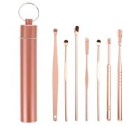 CHILDWEET 7 Pcs Stainless Steel Ear Spoons Set for Earwax Removal with Smooth and Polished Surface, Easy to Clean, Includes Convenient Storage Tube for Portable Ear Care