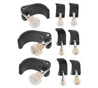 CHILDWEET 9pcs Hiking Pole Clip External Flip Lock for Trekking Poles, Impact-resistant Nylon Walking Stick Replacement Parts, Portable Accessories for Camping and Hiking Outdoors
