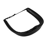 CHILDWEET Adjustable Black Pu Leather Crown Headband with Non-slip V-shaped Design, Elastic Band Hair Accessory for Women, for Everyday Use and Photo Shoots