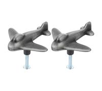 CHILDWEET Airplane Drawer Knobs and Modern Wardrobe Handles Zinc Alloy Cabinet Pulls with Screws Room Decorative Furniture Hardware for Dressers Wardrobes and Drawers in Nursery or