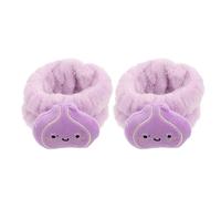 CHILDWEET Arm Bands Cute Onion Design, Keeps Wrists Dry and Comfortable product accessories 1 Pair Soft Coral Fleece for Washing Face for Daily Routines and Face Washing