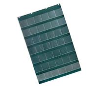 CHILDWEET Bag Sewn with 42 Grids Storage Oxford Wall-Mounted for Fabric Hanging Reading Waterproof Organizer Sturdy and Carefully Green Cards Nursery Classroom