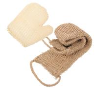 CHILDWEET Bathing Glove Bath Scrub Mitten Deeply Cleanses Creates Rich Bubble Jute Material Body Exfoliator Back Exfoliator for Bath Shower