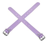 CHILDWEET Bike Basket Straps 1 Pair of Purple PU Adjustable Design Solid Installation for Bike Front Container Strap Bicycle Use