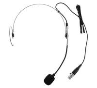 CHILDWEET Black Head Worn Wired Microphone with Four Pin Xlr Connector | Single Ear over Ear Hook, Flexible Boom Arm, Lightweight Plastic and Metal Build, for Pa Systems
