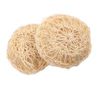 CHILDWEET Body Shower Scrubber Bath Balls Khaki Colour 2pcs Sisal for Removing Dead Skin Cells and Grease for Bathing and Washing the Body