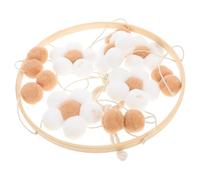 CHILDWEET Boho Crib Mobile with Flower Design, Lightweight Cotton Thread and Wool Ball Materials, Nursery Decor for Baby Shower Party Favor and Infant Bedroom Accessories