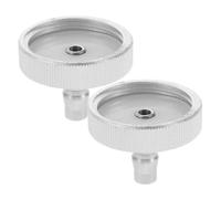 CHILDWEET Brake Fluid Bleeder Adapter Kit with Easy Replacement and Versatile Function 2pcs Aluminium Material Suitable for Brake Fluid Change and Power Steering Vacuum Bleeding for Car for