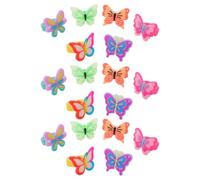 CHILDWEET Butterfly Ring 18pcs Rings for Soft PVC Smooth Rounded Safe Accessories for Halloween Christmas