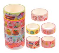 CHILDWEET Cake Lollipop Donut 10 Rolls Washi Paper Tape Set