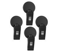 CHILDWEET Car Windshield Ticket Holder Clip with Suction Cup, Pvc Material, Compact Design, Securely Holds Access Cards and Tickets, 4 Pieces Pack for Car Interior and Home Use