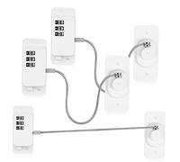 CHILDWEET Child Safety Window Locks 3pcs White Abs Adhesive No-Trace Strong Hold with Instruction Manual - Secure Window Locks for Childproofing and Home Safety