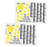 CHILDWEET Children Height Measuring Decal Star Design Wall Sticker for Baby's Rooms and Kindergartens, PVC Material Fine Picture Quality to Facilitate Measurement Records